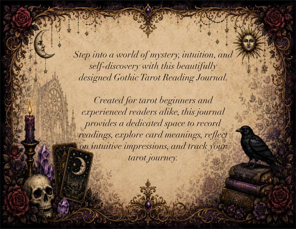 Tarot Reading Journal Printable PDF — For Beginners & Seasoned Readers