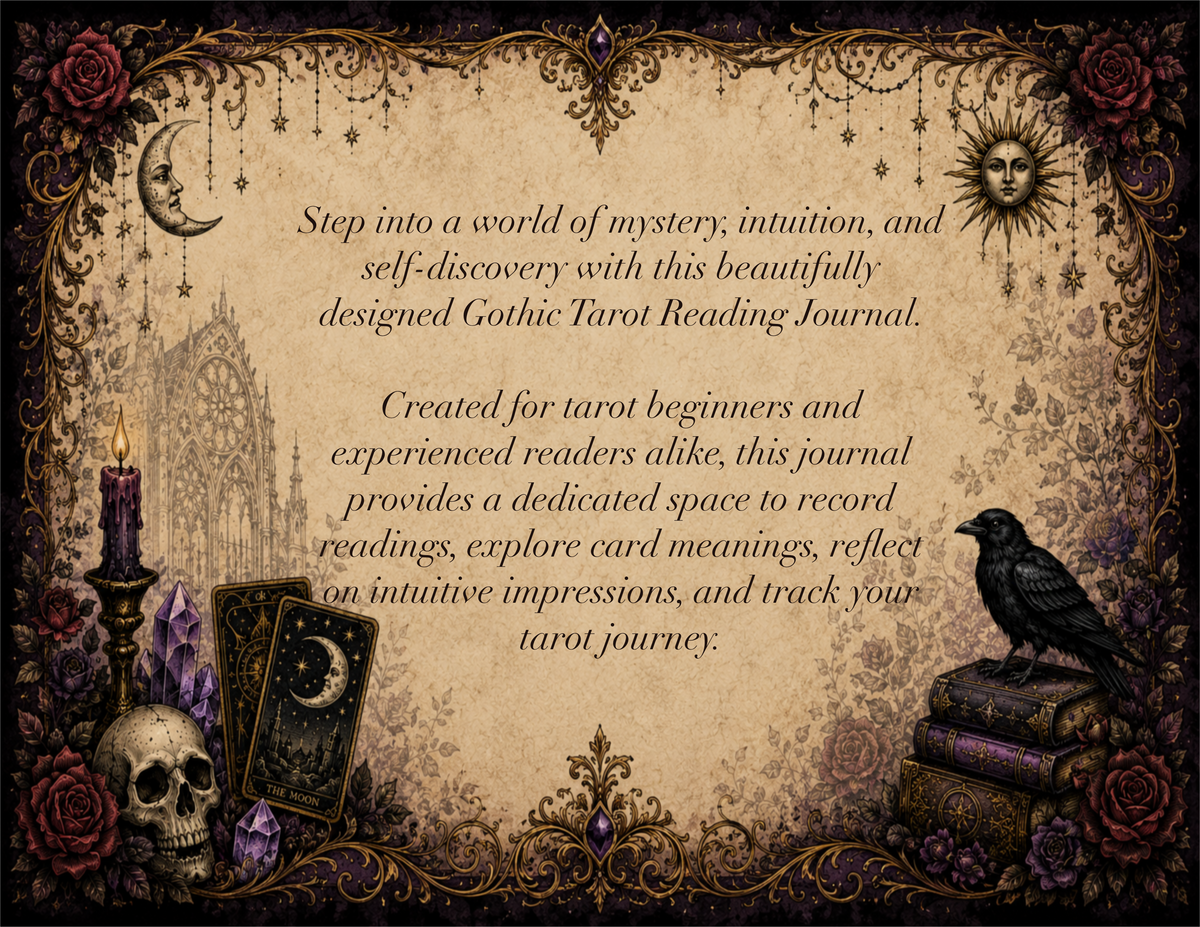 Tarot Reading Journal Printable PDF — For Beginners & Seasoned Readers
